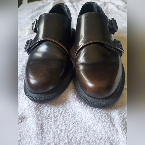 Dr. Marten Pandoras Double Monk Strap Shoes Brown Women's 6US - Picture 6 of 11